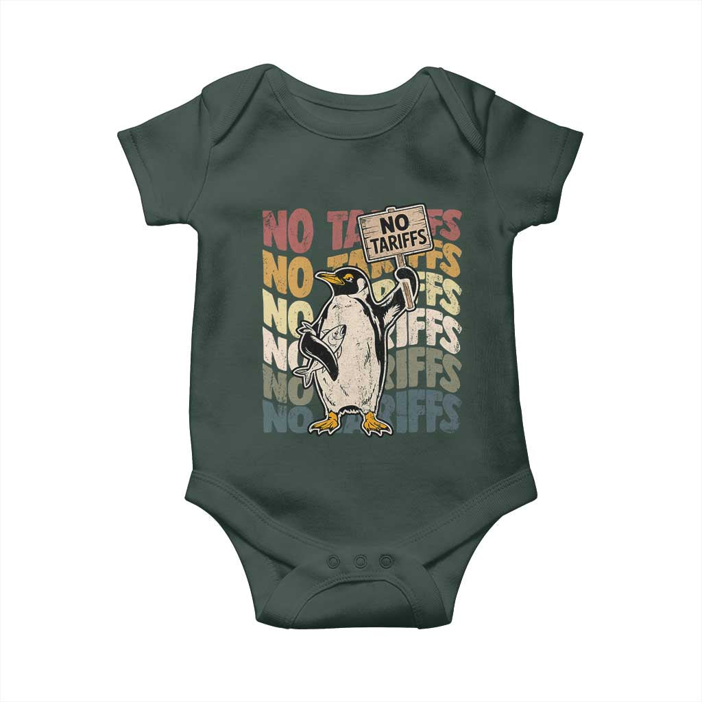 Funny Resist Penguins Baby Onesie No Tariffs On Penguin