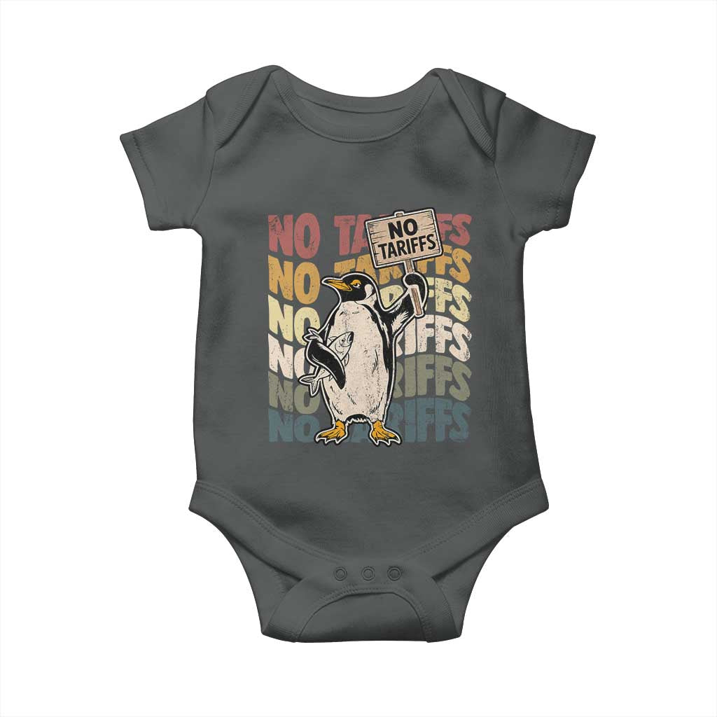 Funny Resist Penguins Baby Onesie No Tariffs On Penguin