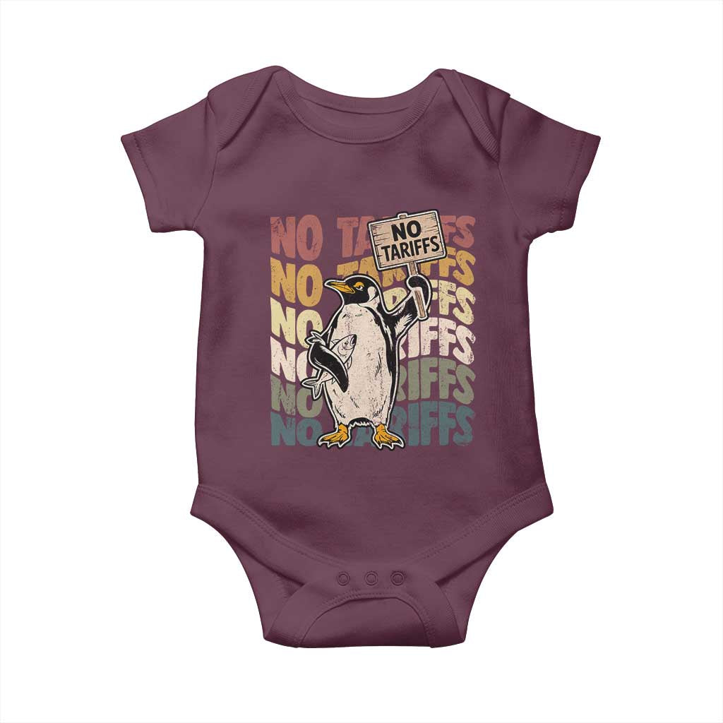 Funny Resist Penguins Baby Onesie No Tariffs On Penguin