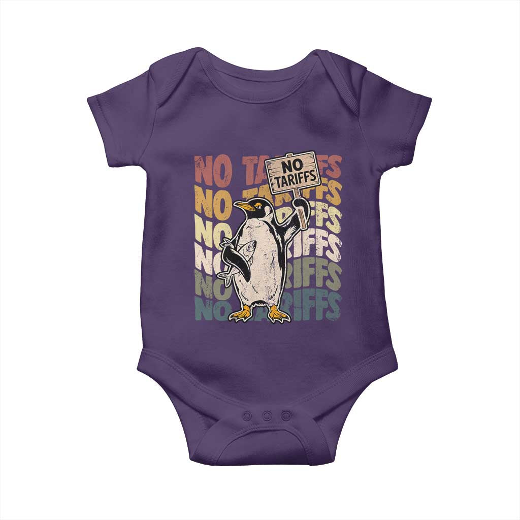 Funny Resist Penguins Baby Onesie No Tariffs On Penguin