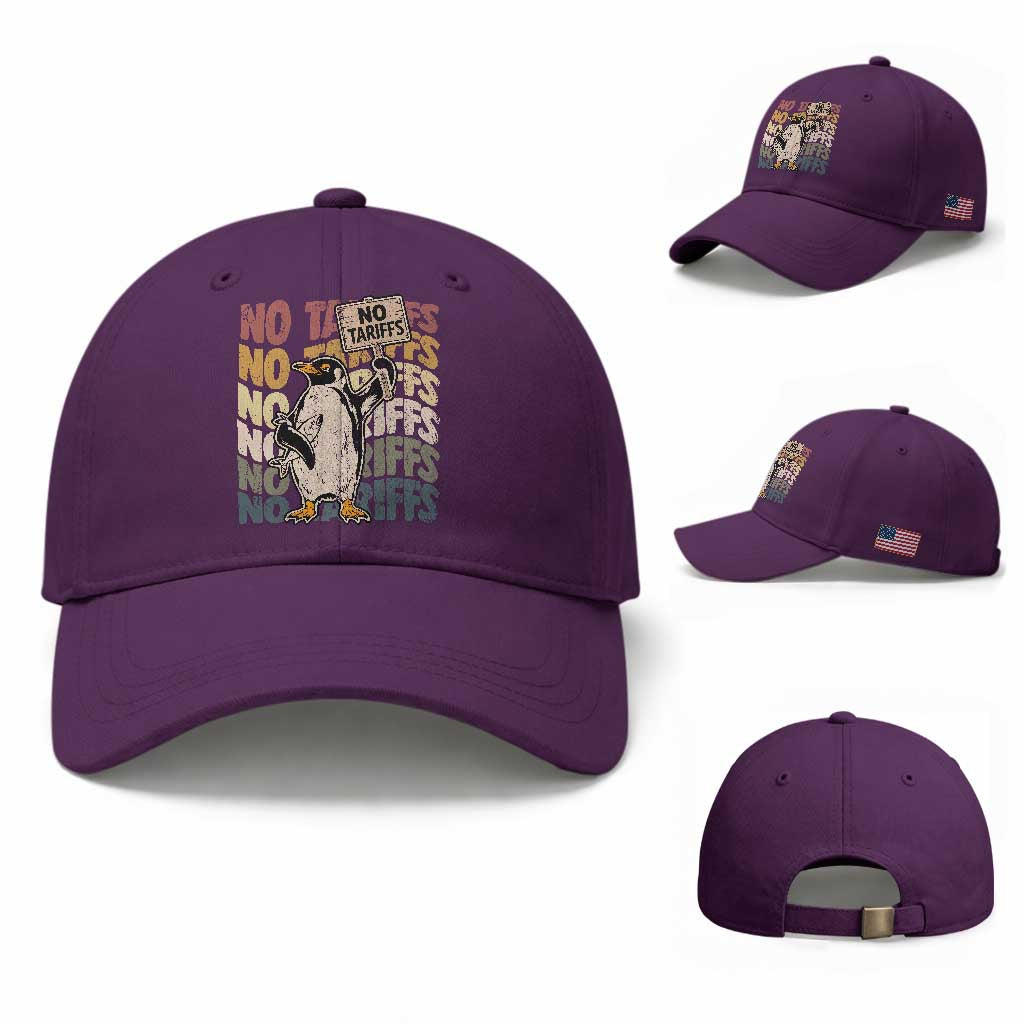 Funny Resist Penguins Baseball Cap No Tariffs On Penguin