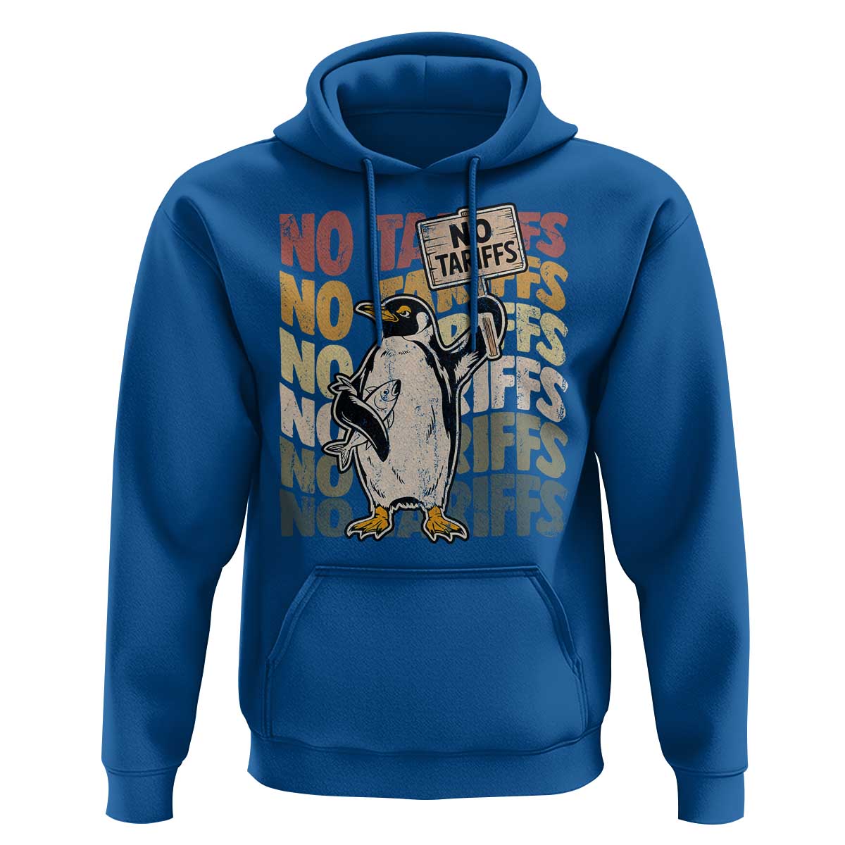 Funny Resist Penguins Hoodie No Tariffs On Penguin