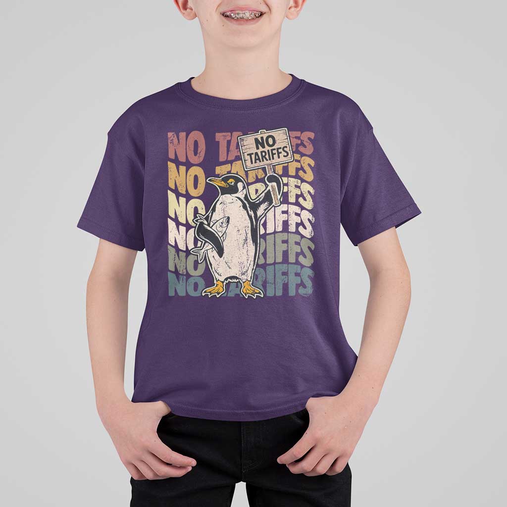 Funny Resist Penguins T Shirt For Kid No Tariffs On Penguin