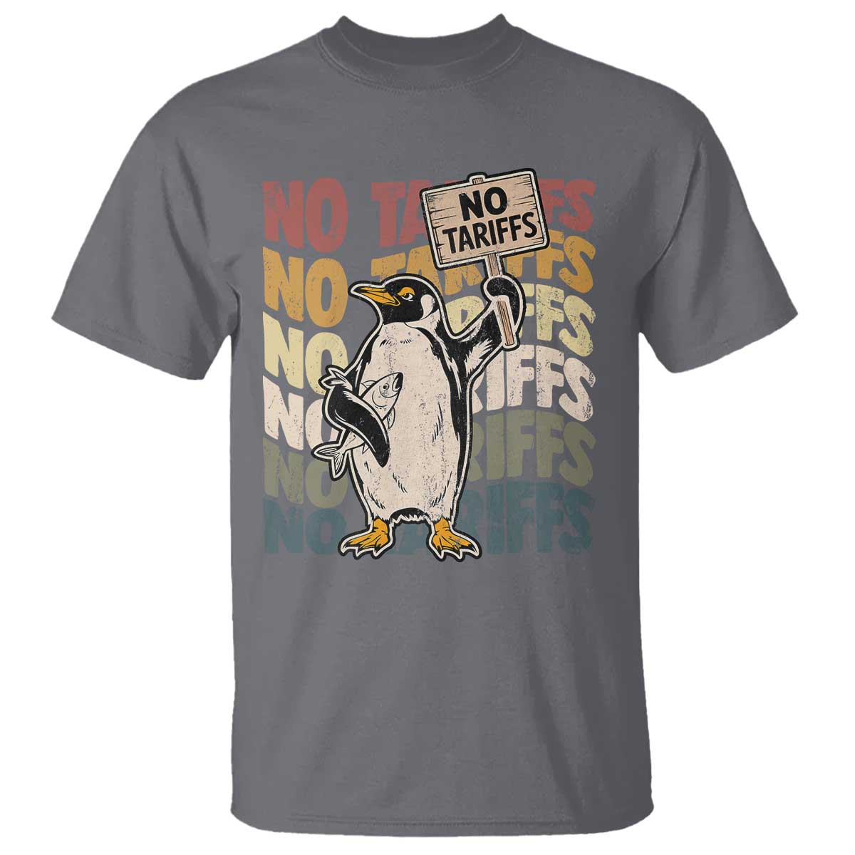 Funny Resist Penguins T Shirt No Tariffs On Penguin