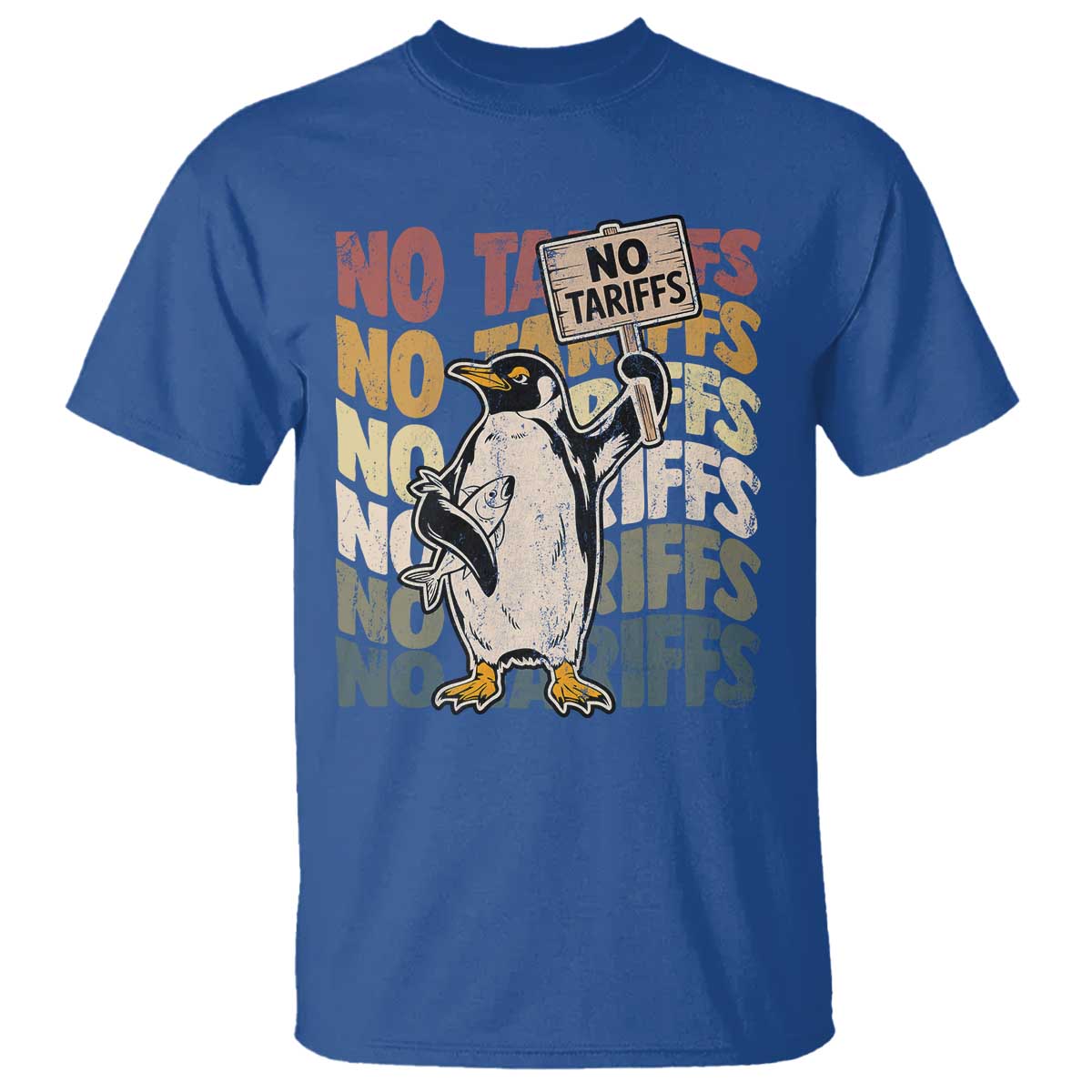 Funny Resist Penguins T Shirt No Tariffs On Penguin