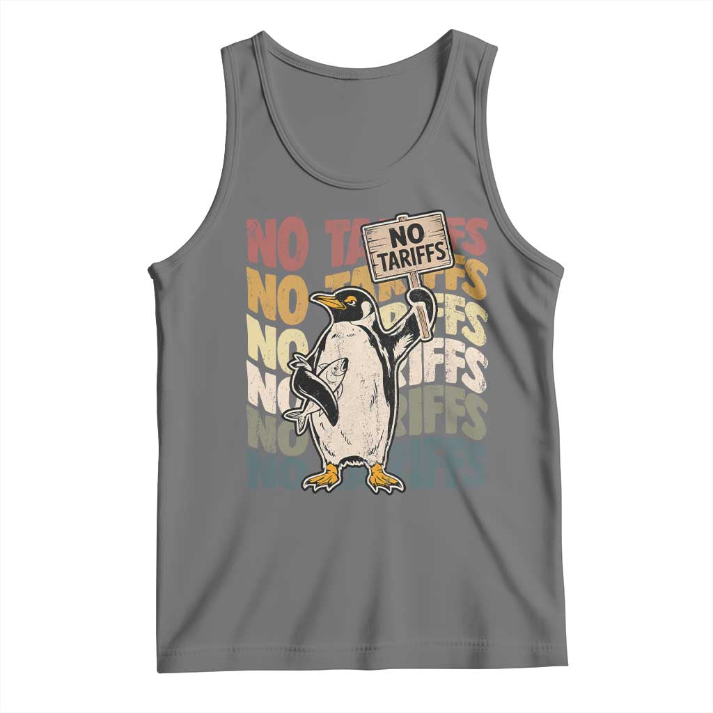 Funny Resist Penguins Tank Top No Tariffs On Penguin