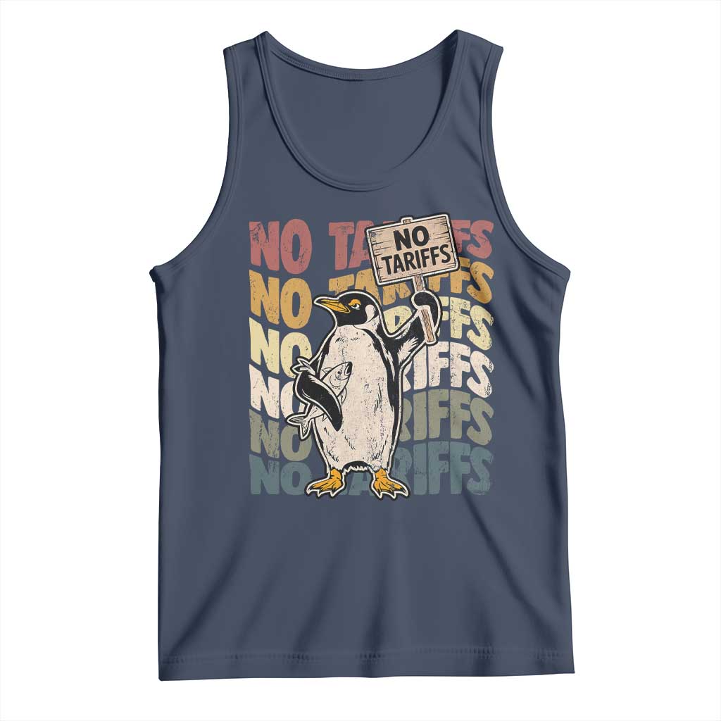 Funny Resist Penguins Tank Top No Tariffs On Penguin