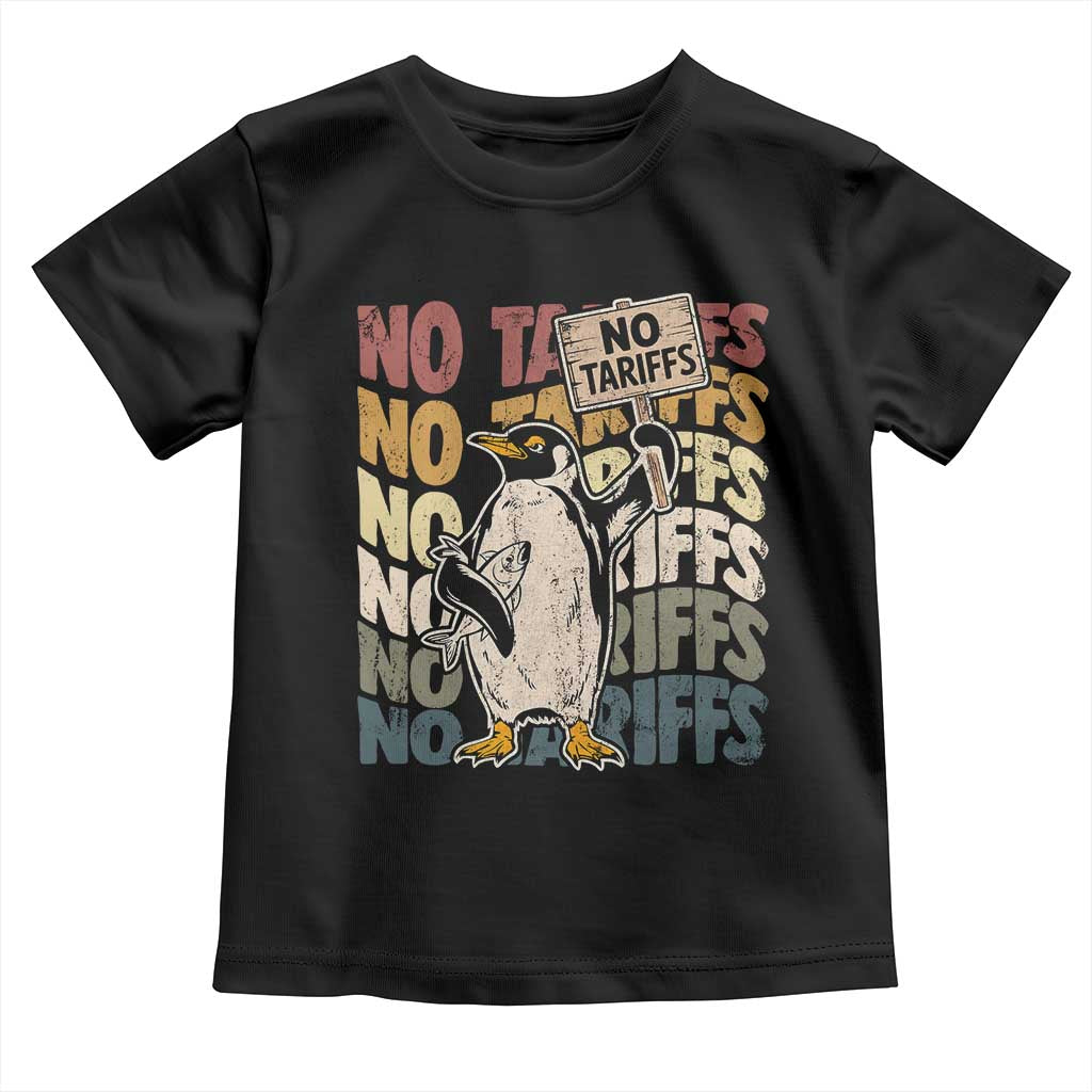 Funny Resist Penguins Toddler T Shirt No Tariffs On Penguin
