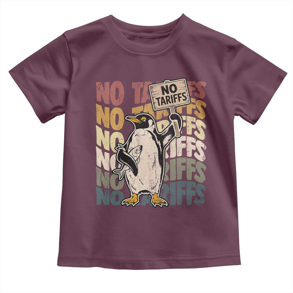 Funny Resist Penguins Toddler T Shirt No Tariffs On Penguin