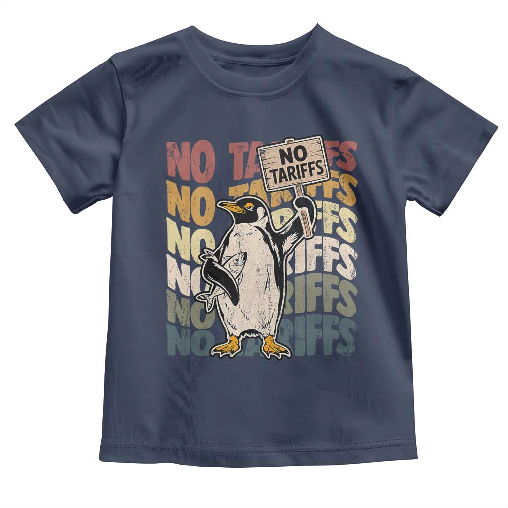 Funny Resist Penguins Toddler T Shirt No Tariffs On Penguin