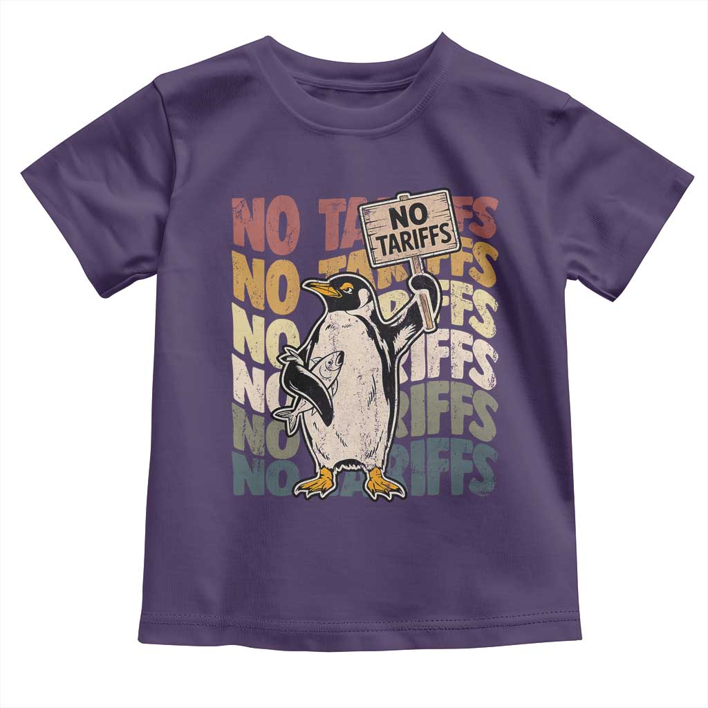 Funny Resist Penguins Toddler T Shirt No Tariffs On Penguin