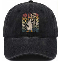 Funny Resist Penguins Washed Cotton Baseball Cap No Tariffs On Penguin