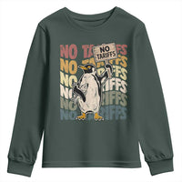 Funny Resist Penguins Youth Sweatshirt No Tariffs On Penguin