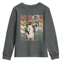 Funny Resist Penguins Youth Sweatshirt No Tariffs On Penguin