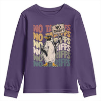 Funny Resist Penguins Youth Sweatshirt No Tariffs On Penguin
