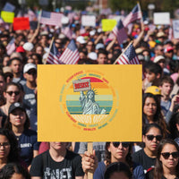 Funny Hands Off Protest Sign Resist Vintage Statue Of Liberty - Wonder Print Shop