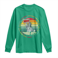 Funny Hands Off Long Sleeve Shirt Resist Vintage Statue Of Liberty