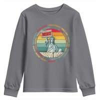 Funny Hands Off Youth Sweatshirt Resist Vintage Statue Of Liberty
