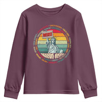 Funny Hands Off Youth Sweatshirt Resist Vintage Statue Of Liberty