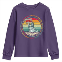 Funny Hands Off Youth Sweatshirt Resist Vintage Statue Of Liberty