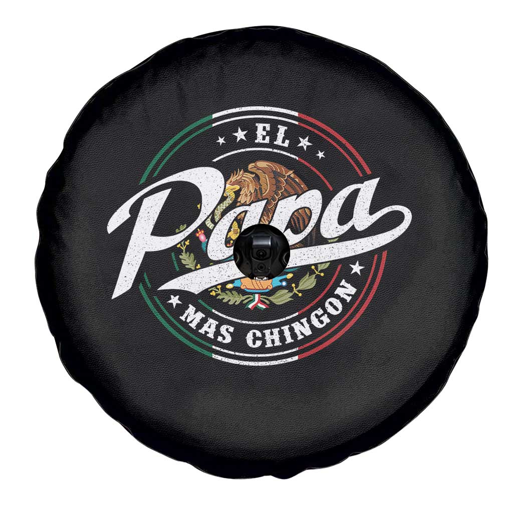 Funny El Papa Mas Chingon Spare Tire Cover Best Mexican Dad Father's Day