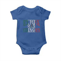 Funny El Papa Mas Chingon Baby Onesie Best Mexican Dad Father's Day Mexican Flag