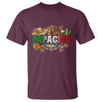 Funny Mexican Dad Papacito T Shirt Cinco De Mayo Golden Eagle Sombrero
