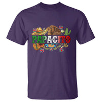 Funny Mexican Dad Papacito T Shirt Cinco De Mayo Golden Eagle Sombrero