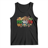 Funny Mexican Dad Papacito Tank Top Cinco De Mayo Golden Eagle Sombrero