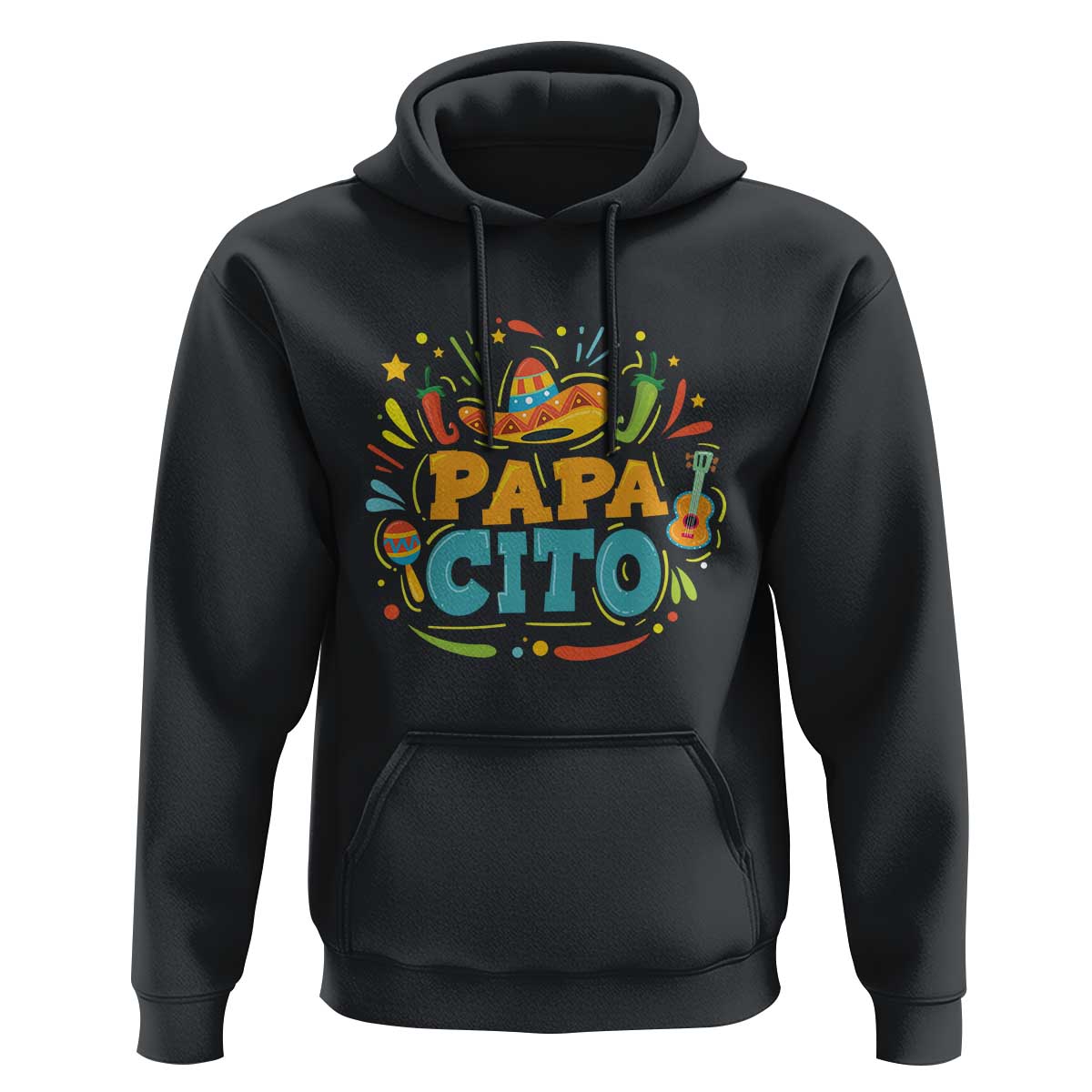 Funny Cinco De Mayo Father's Day Mexican Papacito Hoodie Sombrero Hat