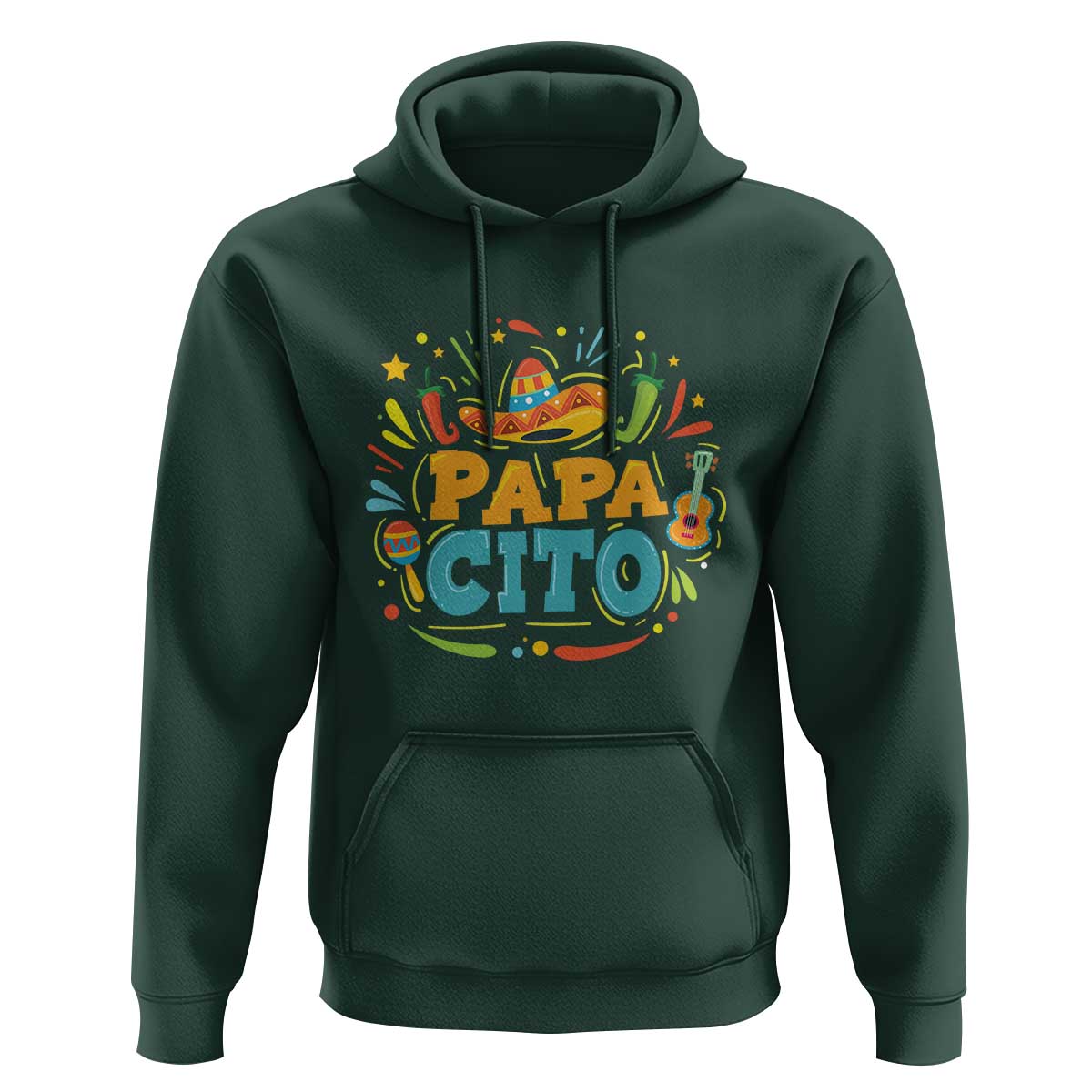 Funny Cinco De Mayo Father's Day Mexican Papacito Hoodie Sombrero Hat