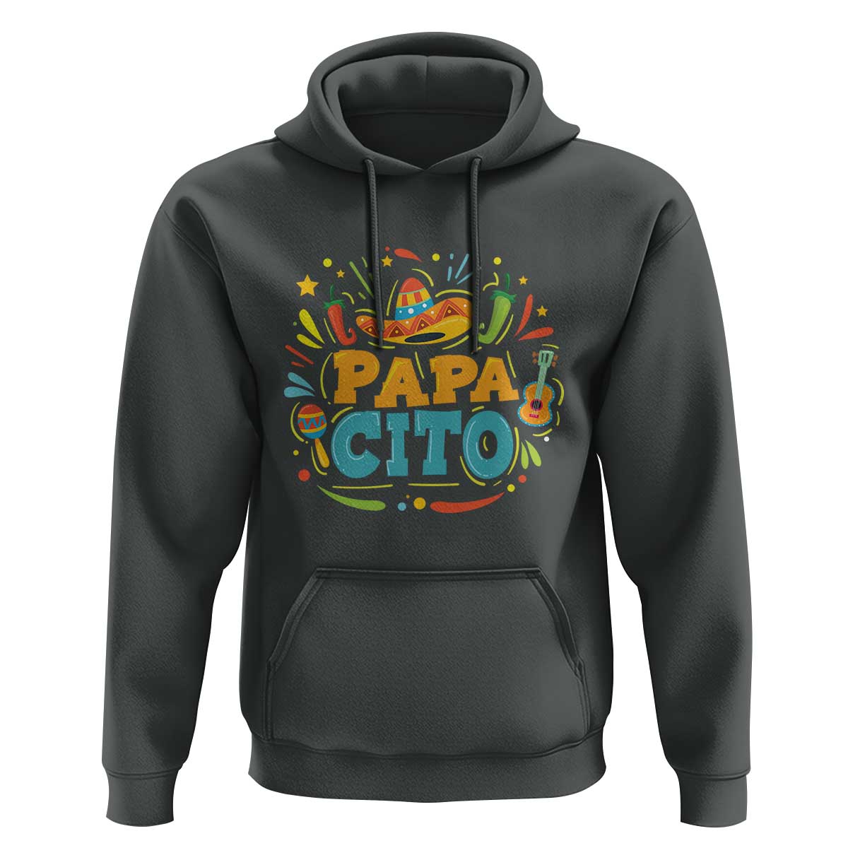 Funny Cinco De Mayo Father's Day Mexican Papacito Hoodie Sombrero Hat