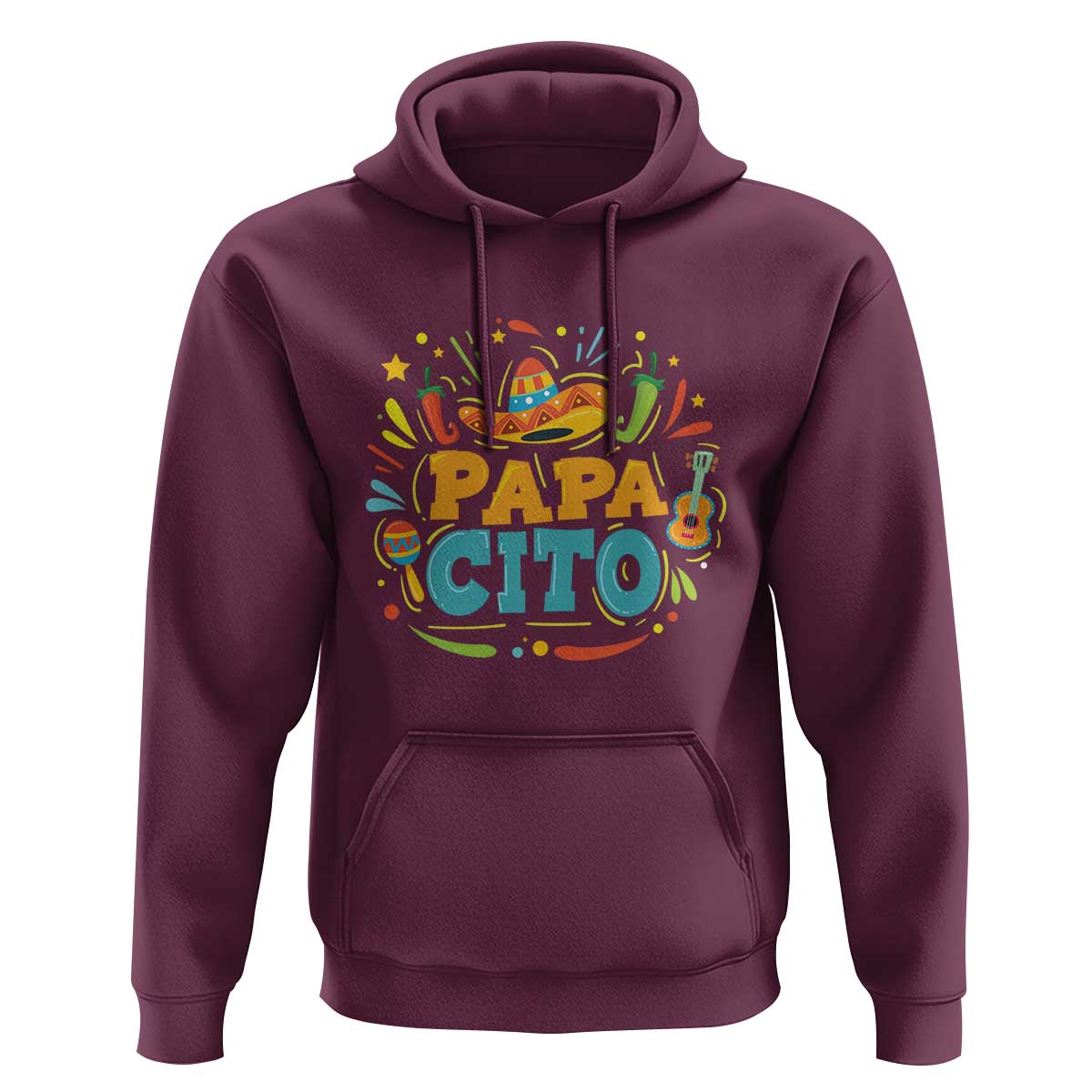 Funny Cinco De Mayo Father's Day Mexican Papacito Hoodie Sombrero Hat