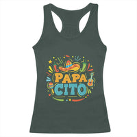 Funny Cinco De Mayo Father's Day Mexican Papacito Racerback Tank Top Sombrero Hat