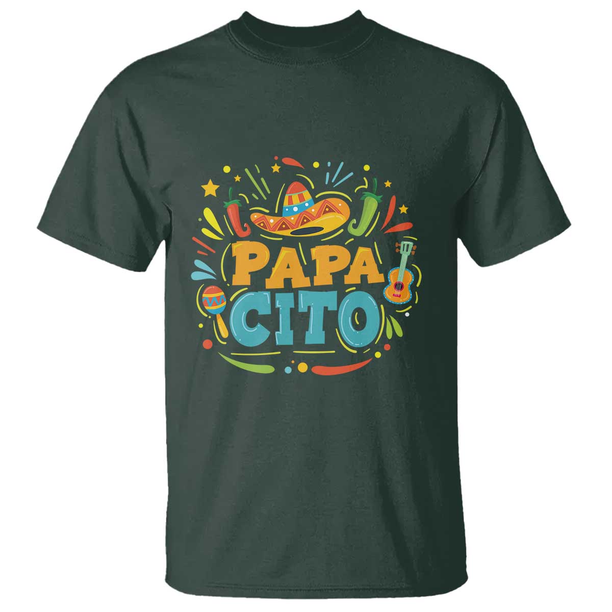 Funny Cinco De Mayo Father's Day Mexican Papacito T Shirt Sombrero Hat