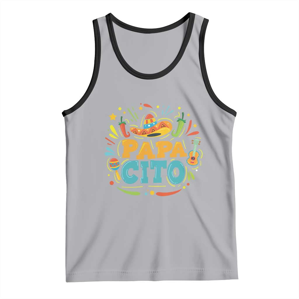 Funny Cinco De Mayo Father's Day Mexican Papacito Tank Top Sombrero Hat
