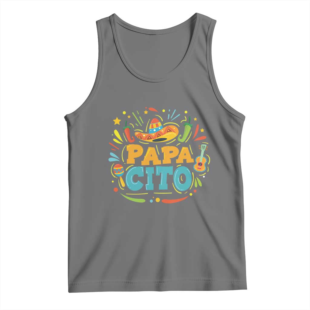 Funny Cinco De Mayo Father's Day Mexican Papacito Tank Top Sombrero Hat