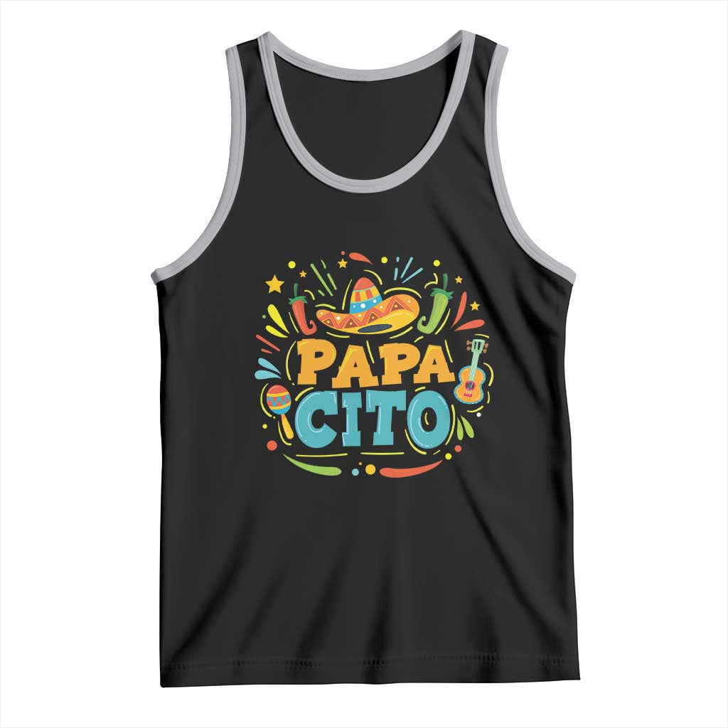 Funny Cinco De Mayo Father's Day Mexican Papacito Tank Top Sombrero Hat