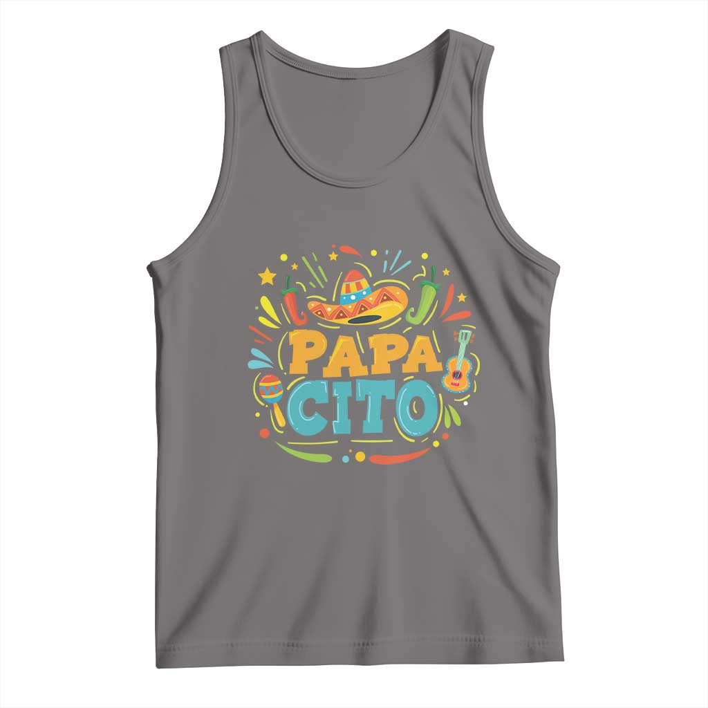 Funny Cinco De Mayo Father's Day Mexican Papacito Tank Top Sombrero Hat