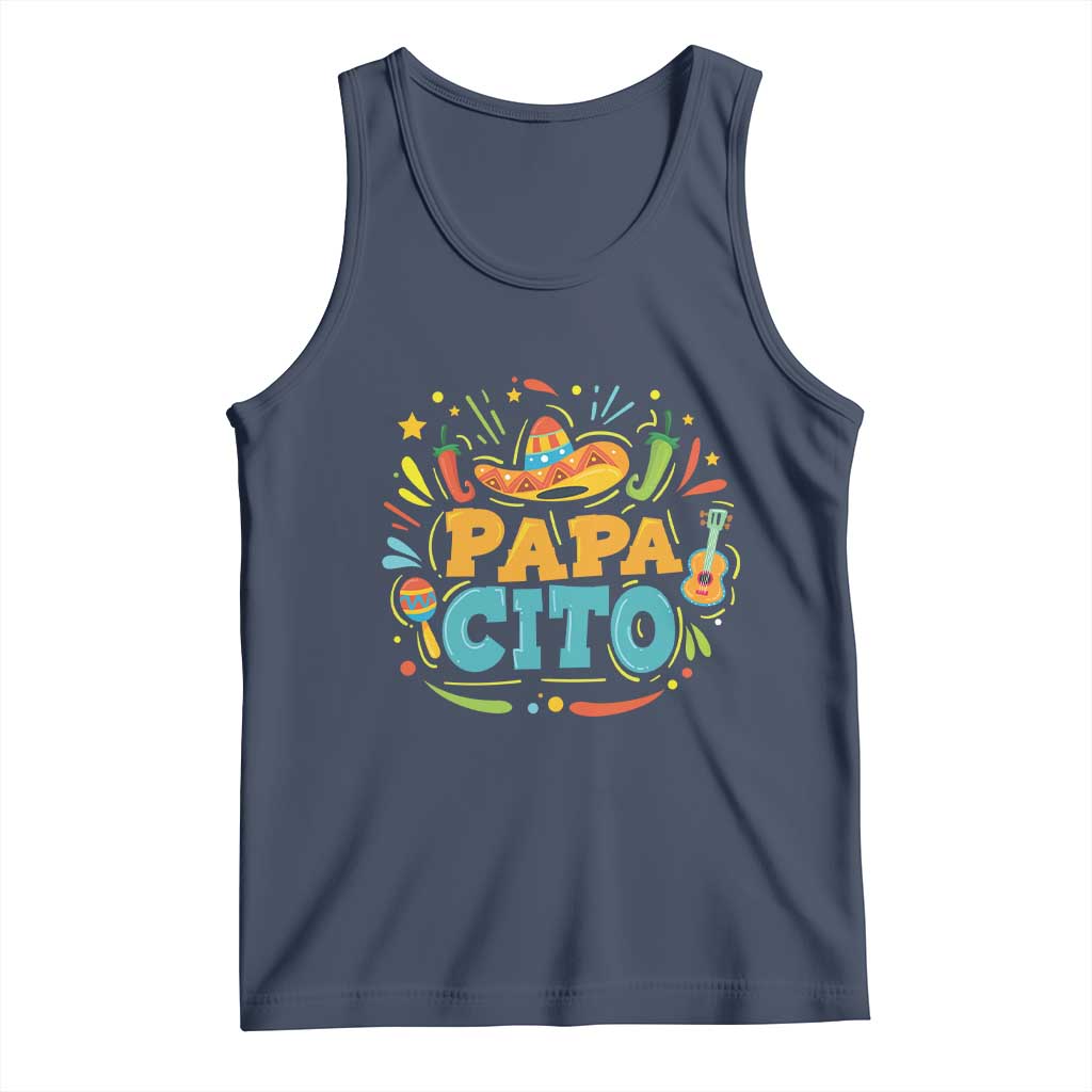 Funny Cinco De Mayo Father's Day Mexican Papacito Tank Top Sombrero Hat
