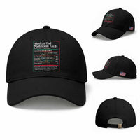 Funny Mexican Dad Baseball Cap Dad Nutrition Facts Mexico Flag Father's Day
