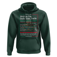 Funny Mexican Dad Hoodie Dad Nutrition Facts Mexico Flag Father's Day