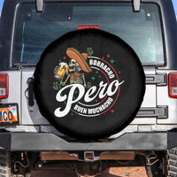 Funny Cinco De Mayo Spare Tire Cover Borracho Pero Buen Muchacho Mexican Skeleton With Beers