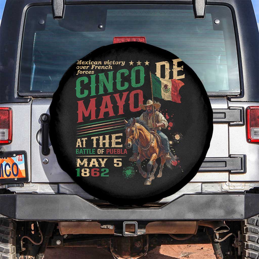 Cinco De Mayo Celebrate The Battle Of Puebla Mexico Spare Tire Cover
