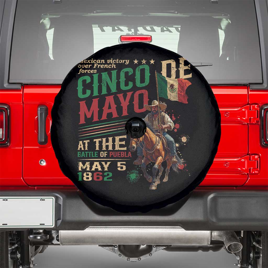Cinco De Mayo Celebrate The Battle Of Puebla Mexico Spare Tire Cover