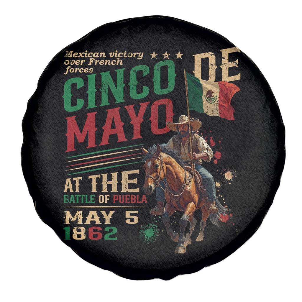 Cinco De Mayo Celebrate The Battle Of Puebla Mexico Spare Tire Cover