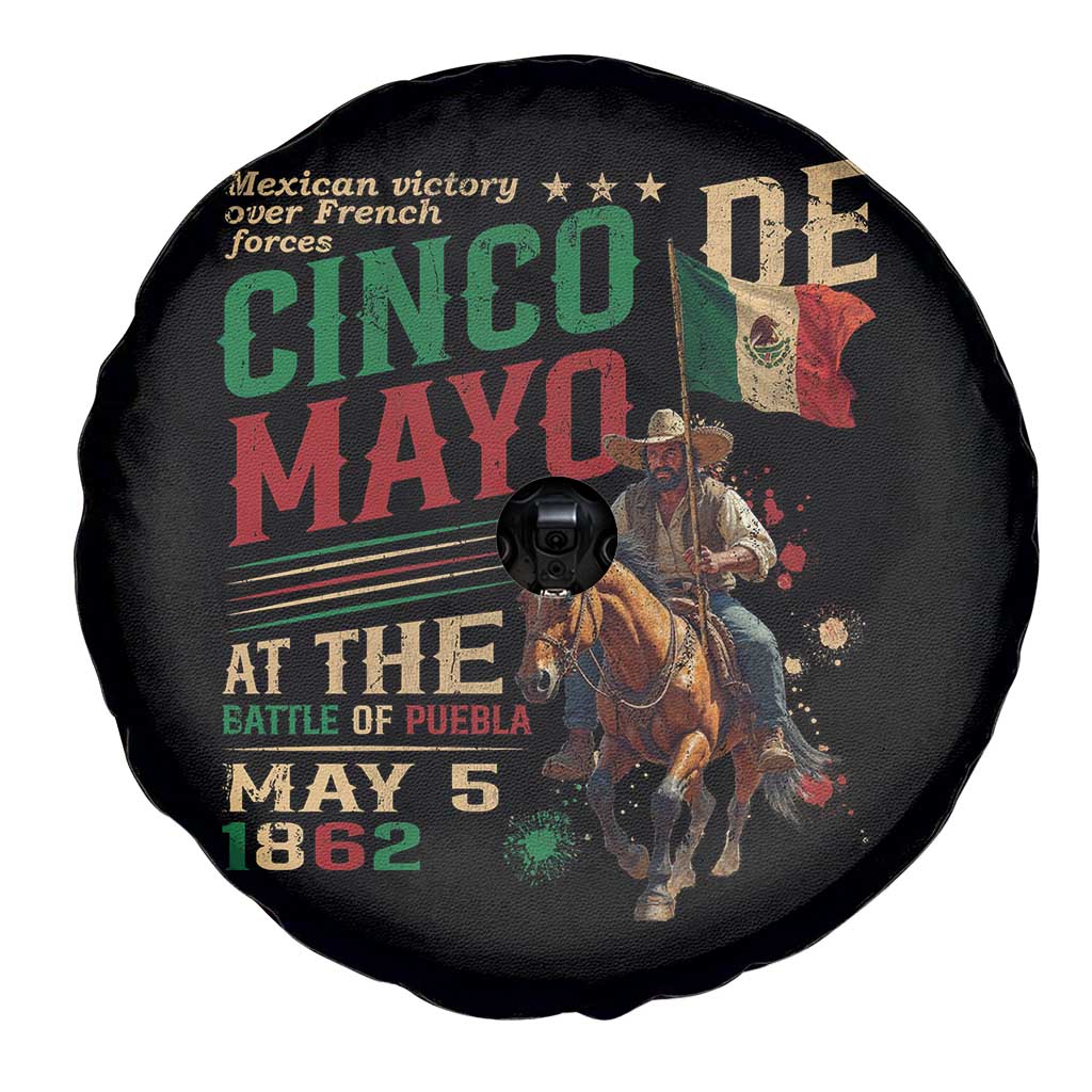 Cinco De Mayo Celebrate The Battle Of Puebla Mexico Spare Tire Cover