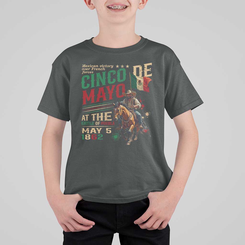 Cinco De Mayo Celebrate The Battle Of Puebla Mexico T Shirt For Kid