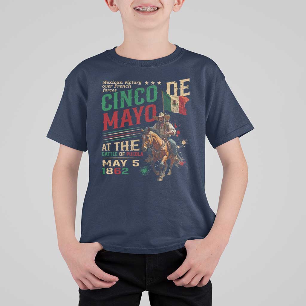 Cinco De Mayo Celebrate The Battle Of Puebla Mexico T Shirt For Kid