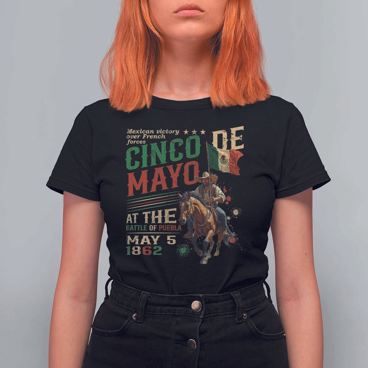 Cinco De Mayo Celebrate The Battle Of Puebla Mexico T Shirt For Women